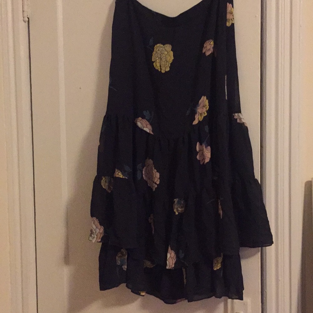 Loft floral layered skirt